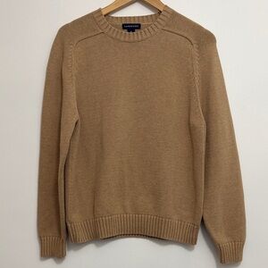 Lands' End Women's Tan Crewneck Sweater